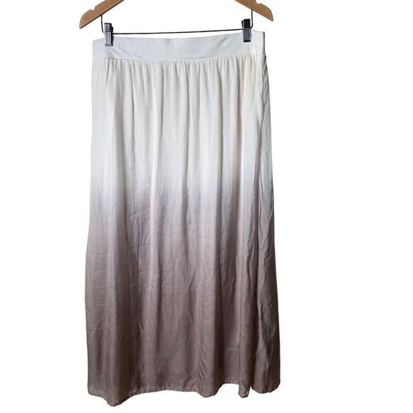 Chico's Earthen Ombre Neutral Maxi Skirt Chico's size 2, Women SZ M - Picture 2 of 5
